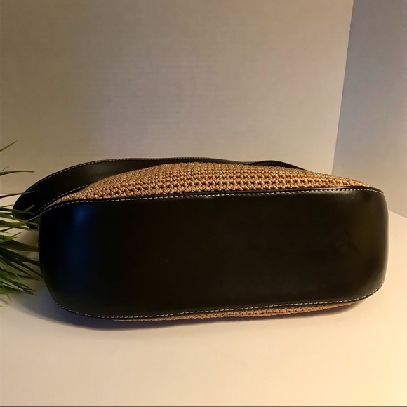 NWOT The Sak Crochet & Leather Shoulder Bag Purse - Picture 8 of 12